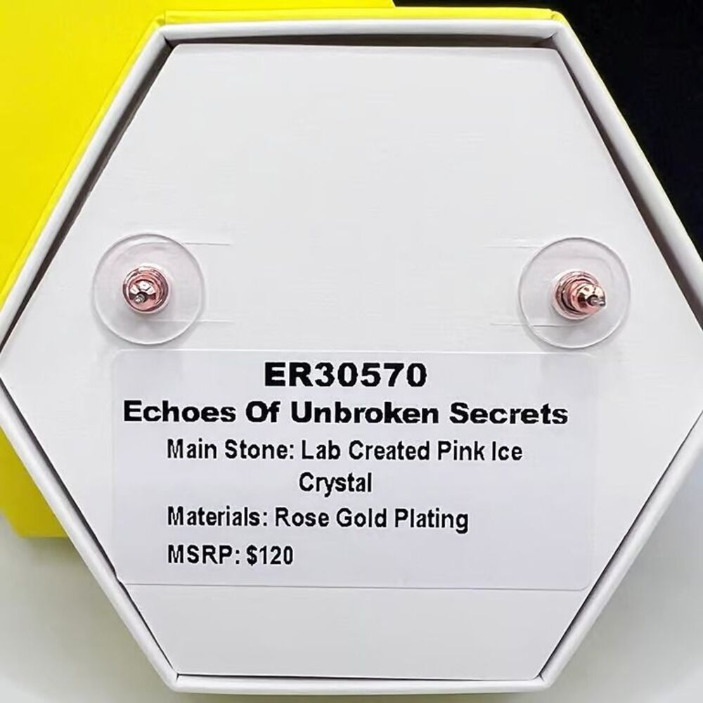 Beautiful Pink  Earrings - Picture 3 of 3